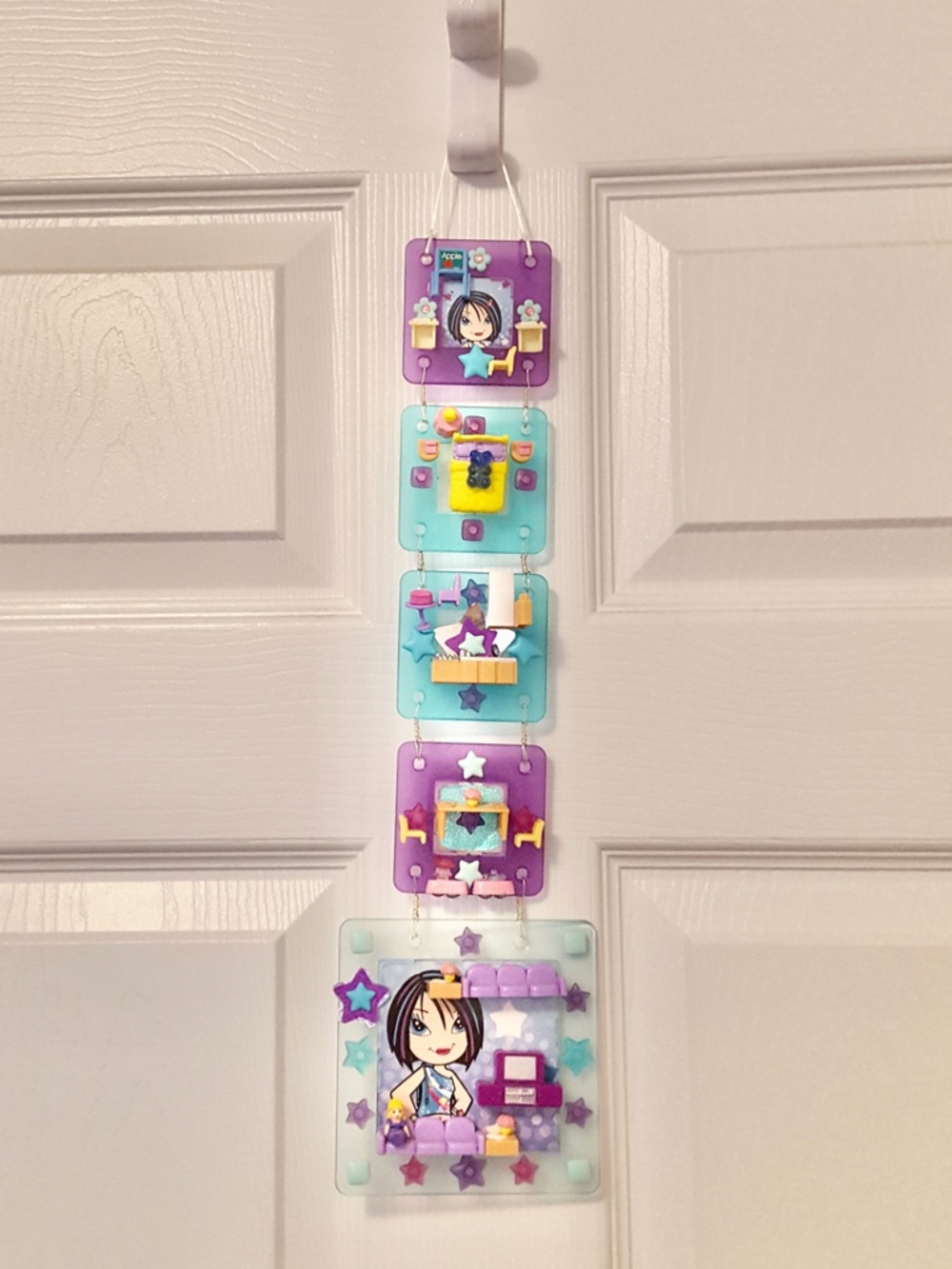 Clikits and Tiny Dreams 5 Room Doll House Framed Hanging Wall Art